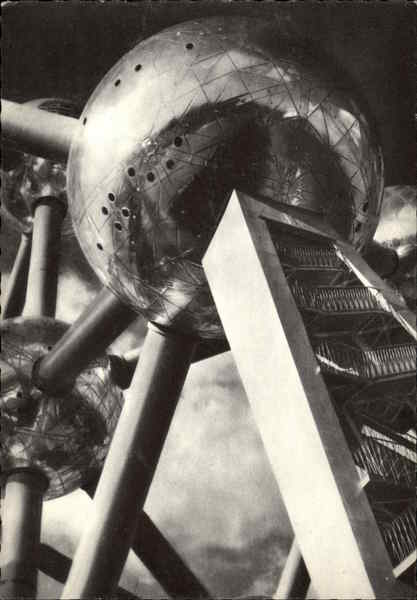 Partial View of the Atomium Brussels Belgium