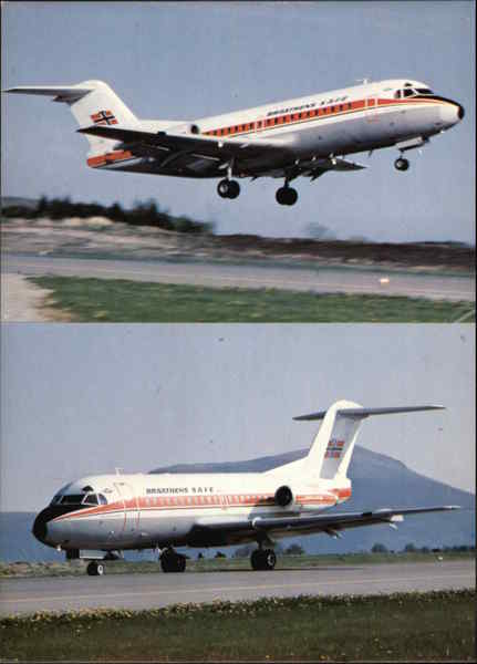 Braathens S.A.F.E. - Fokker F28 Fellowship Aircraft