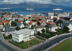 View of City and Coast Reykjavik Iceland