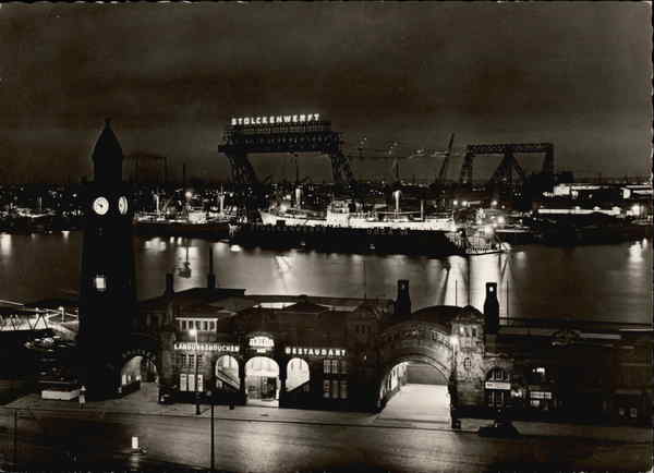 St. Pauli-Landungsbrucken Hamburg Germany