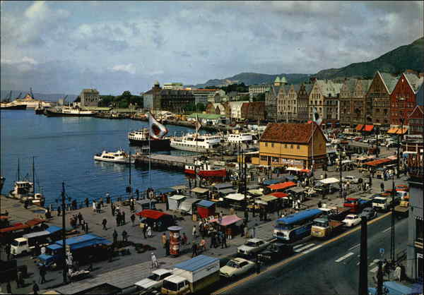 Fisketorget med Vagen Bergen Norway