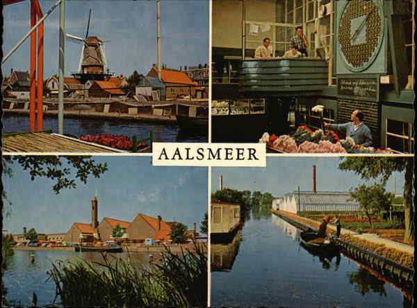 Corn Mill, Auction Clock, Flower Auction and Flower Garden Aalsmeer Netherlands
