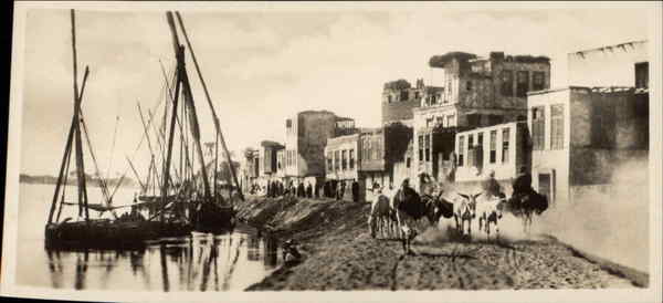 General View and Sultan Hassan Mosque Cairo Egypt Africa