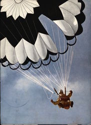 World Championship Sports Parachute Jumping 1964 Postcard