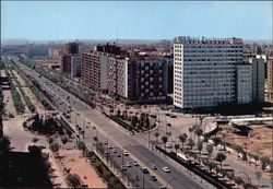 Generalisimo Avenue Madrid, Spain Postcard Postcard
