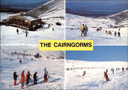 Skiing in the Cairngorms, Inverness-shire Postcard