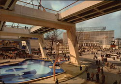 Nations Circus, on the Back Ground of the USSR Postcard