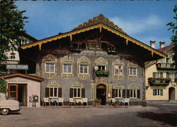 Hotel Husar Garmisch, Germany Postcard Postcard