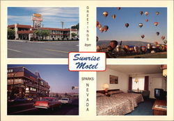 Sunrise Motel Sparks, NV Postcard Postcard