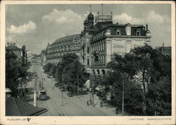 Untere Bahnhofstrasse Plauen, Germany Postcard Postcard