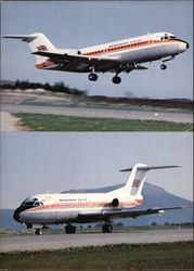 Braathens S.A.F.E. - Fokker F28 Fellowship Postcard