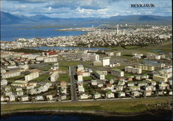 Aerial View of City Postcard