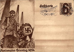 Nazi Propaganda 1934 Postcard