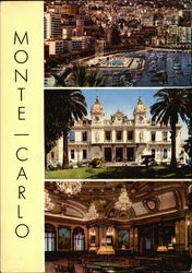 Souvenir of Monte Carlo Postcard Postcard