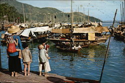 Fishing Village Postcard