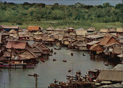 Typical Street of Belen Iquitos, Peru Postcard Postcard