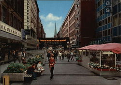 Spitalerstrasse mit Bruckencafe Vernimb Postcard