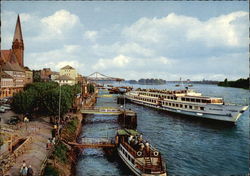 The Rhine and Luxury Cruiser Europa Postcard