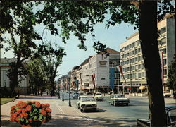 Wilhelmstrasse am Kurviertel Postcard