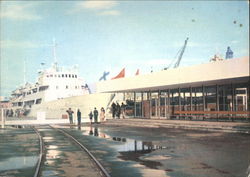View of Passenger Port Tallinn, Estonia Eastern Europe Postcard 