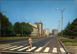 Street in Bialystok Poland Eastern Europe Postcard Postcard
