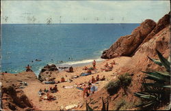 View of Catalan Beach Postcard