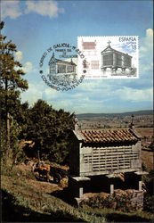 Historic Graniery Galicia, Spain Postcard Postcard