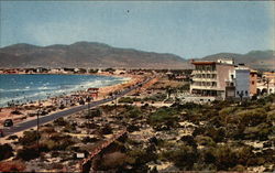 Partial View of Beach and Resort, Mallorca Postcard