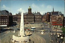 The National Monument, Standing in the Heart of the City Amsterdam, Holland Benelux Countries Postcard Postcard