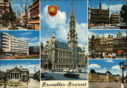 Greetings Brussels, Belgium Benelux Countries Postcard Postcard