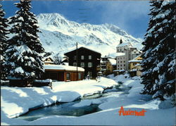 View of Andermatt Switzerland Postcard Postcard