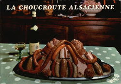 La Choucroute Alsacienne Postcard
