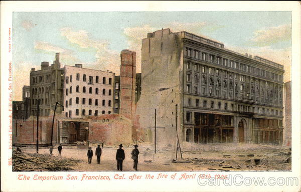 The Emporium After the Fire of April 18th, 1906 San Francisco California