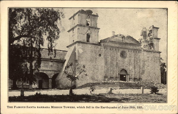 The Famous Santa Barbara Mission Tower California