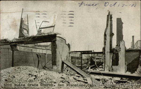 Ruins of Grace Church San Francisco California