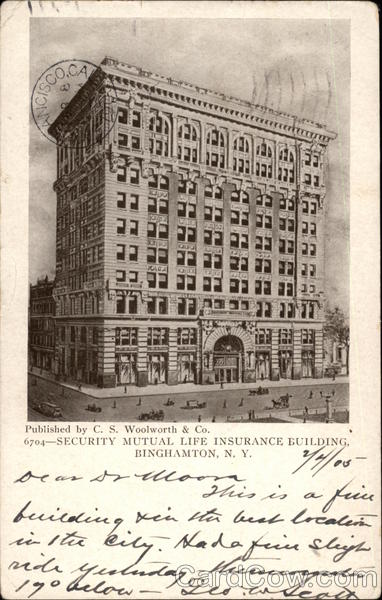Security Mutual Life Insurance Building Binghamton New York