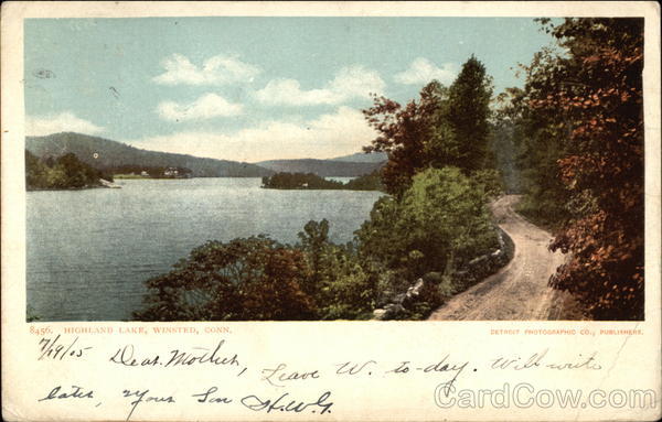 Highland Lake Winsted Connecticut