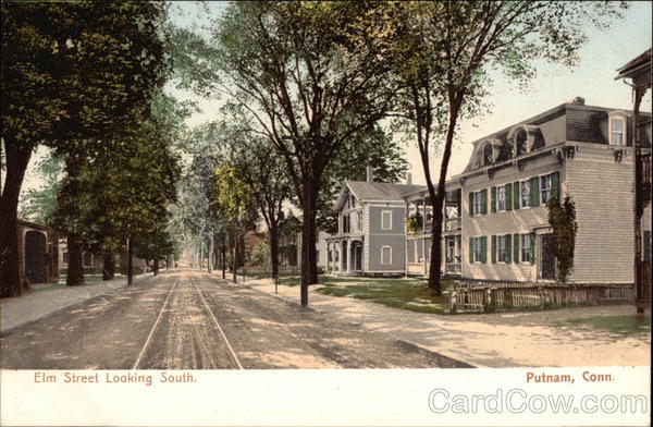 Elm Street Looking South Putnam Connecticut