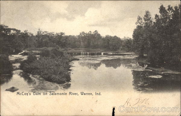 McCoy's Dam on Salamonie River Warren Indiana