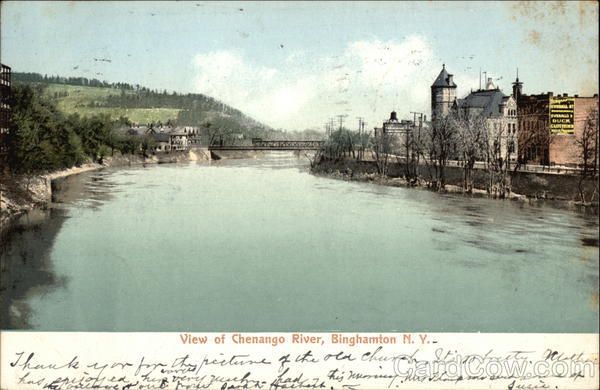 View of Chenango River Binghamton New York