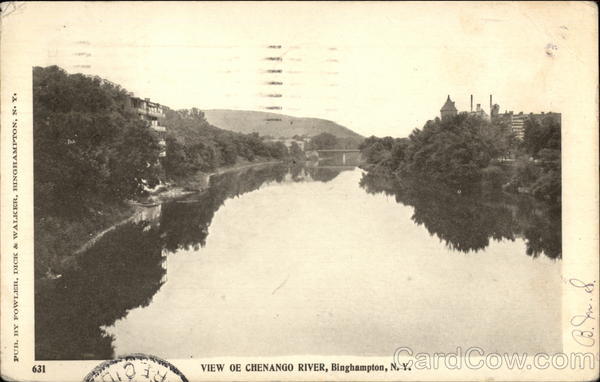 View of Chenango River Binghamton New York