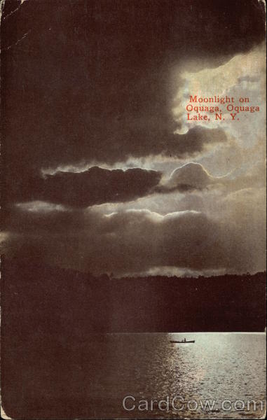 Moonlight on Oquaga Oquaga Lake New York