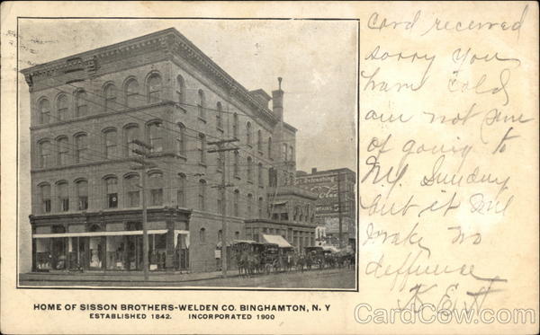 Sisson Brothers-Welden Co Binghamton New York