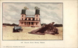 Seaside Bath House Postcard