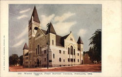 White Temple First Baptist Church Portland, OR Postcard Postcard