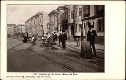 Cooking on the Street After the Fire Postcard