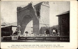 The Memorial Arch at Leland Stanford, Jr., University California Postcard Postcard