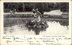 Fountain, coma Park Postcard