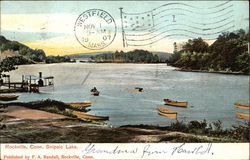 Snipsic Lake Rockville, CT Postcard Postcard