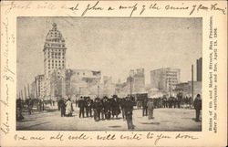 Ruins of 4th and Market Streets Postcard